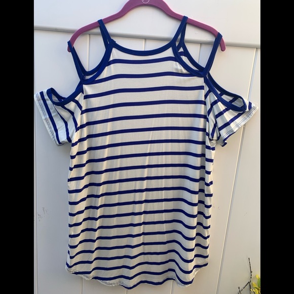 143 story size large striped blouse NWT - Picture 7 of 7